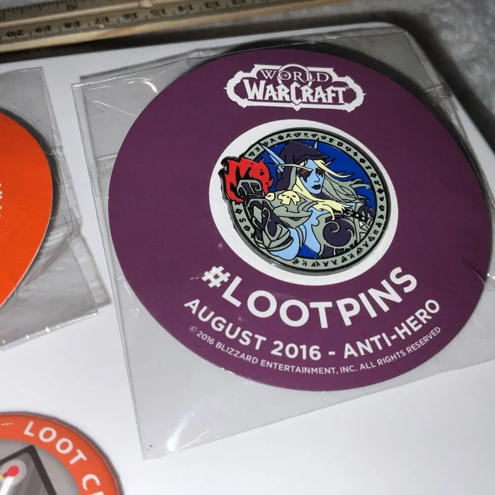 WorldWarcraft & Dystopia Lootpins Crate Exclusive Aug. 2016, June 2016, OCT 2015